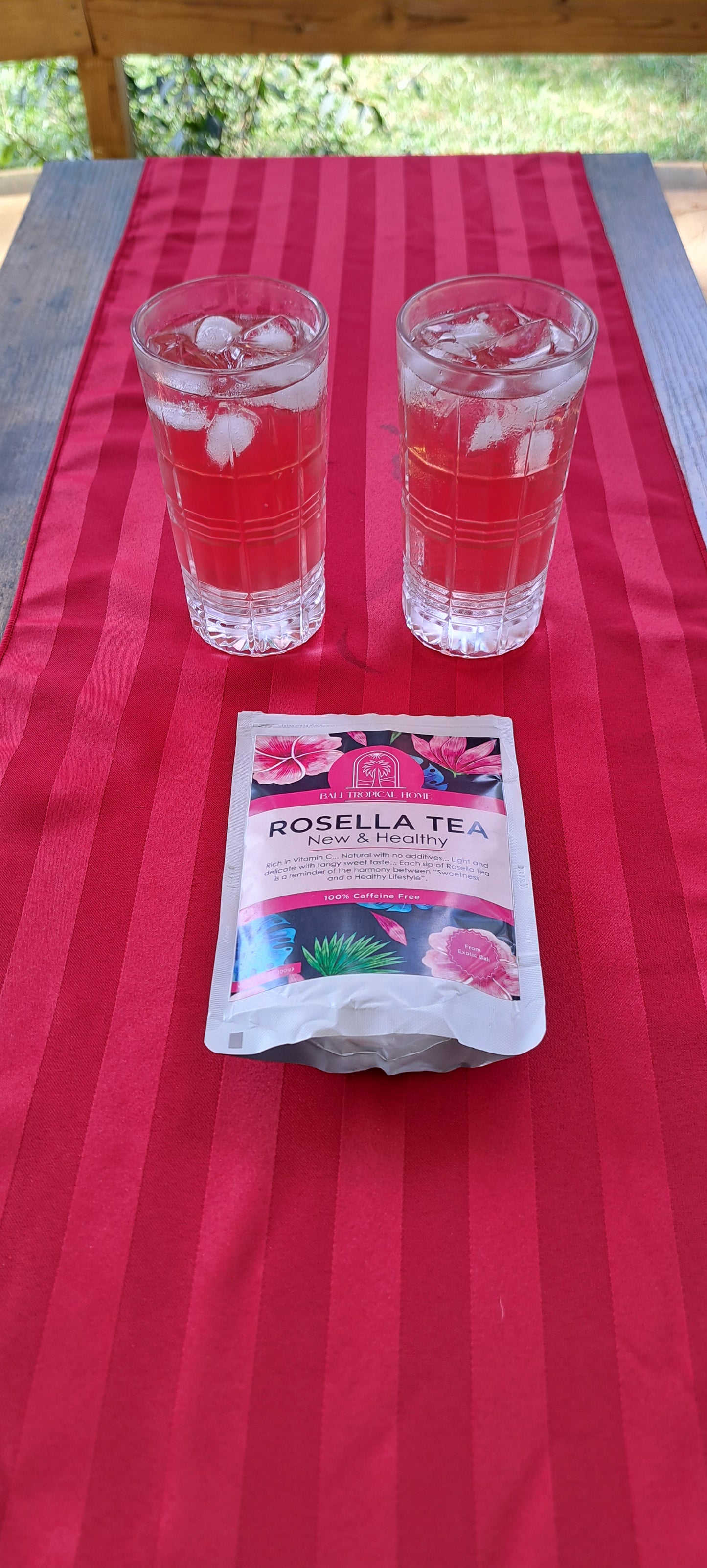 Exquisite Bali Rosella Powder Tea from Exotic Bali, 3.5oz, Herbal & Natural, Beautiful Red Color Drink for Special Events or Relaxing at Home