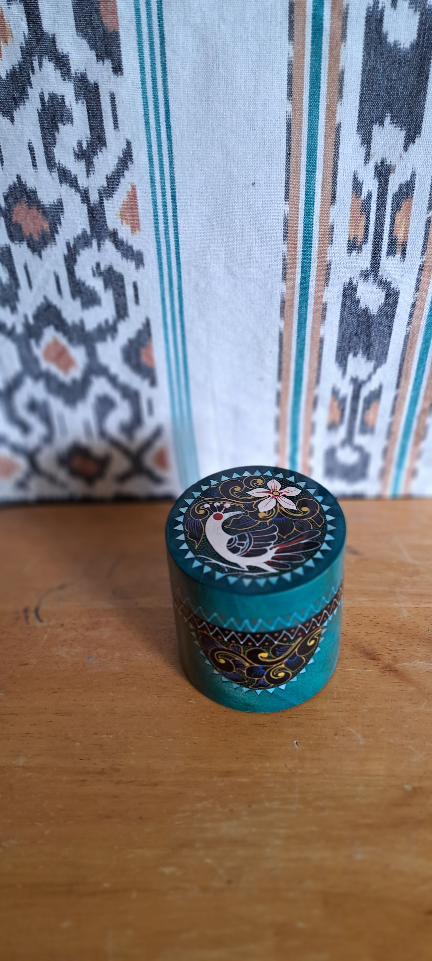 Bali Tropical Home Lush Wildwood Pillar Box - Handcrafted, Hand-painted, and Heartfelt