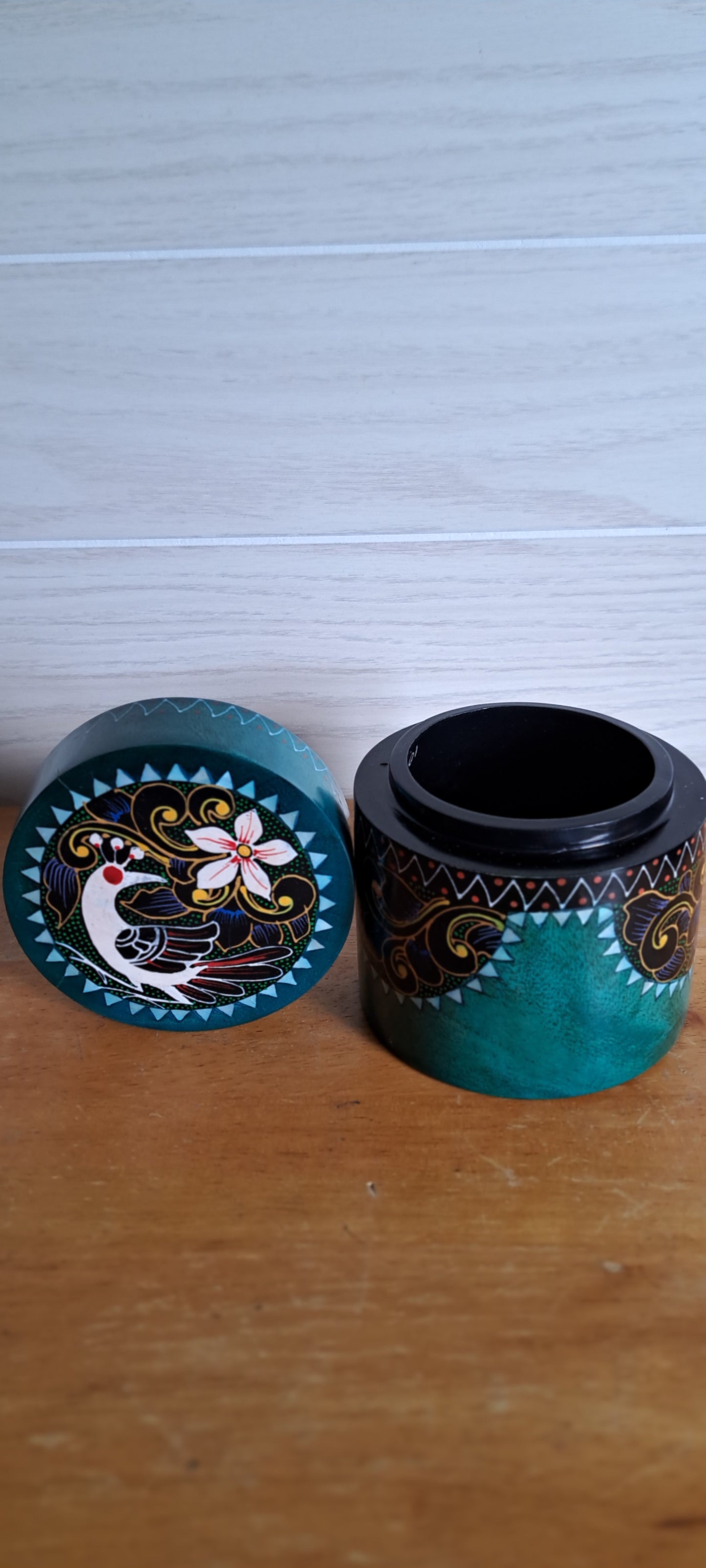 Bali Tropical Home Lush Wildwood Pillar Box - Handcrafted, Hand-painted, and Heartfelt