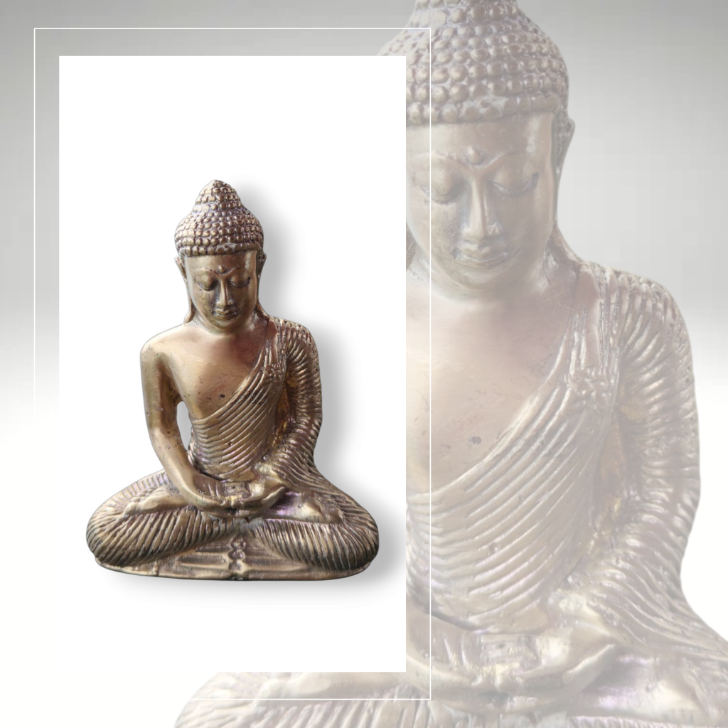 Bali Tranquility Buddha - Bronze Figurine for Calm & Clarity Perfect for Soothing and Calming Home Decor or Office Décor