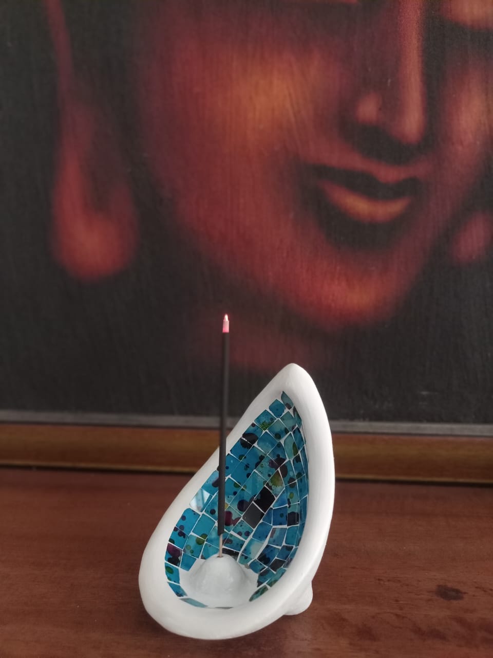 Mosaic Island Incense Holder - Handcrafted in Bali