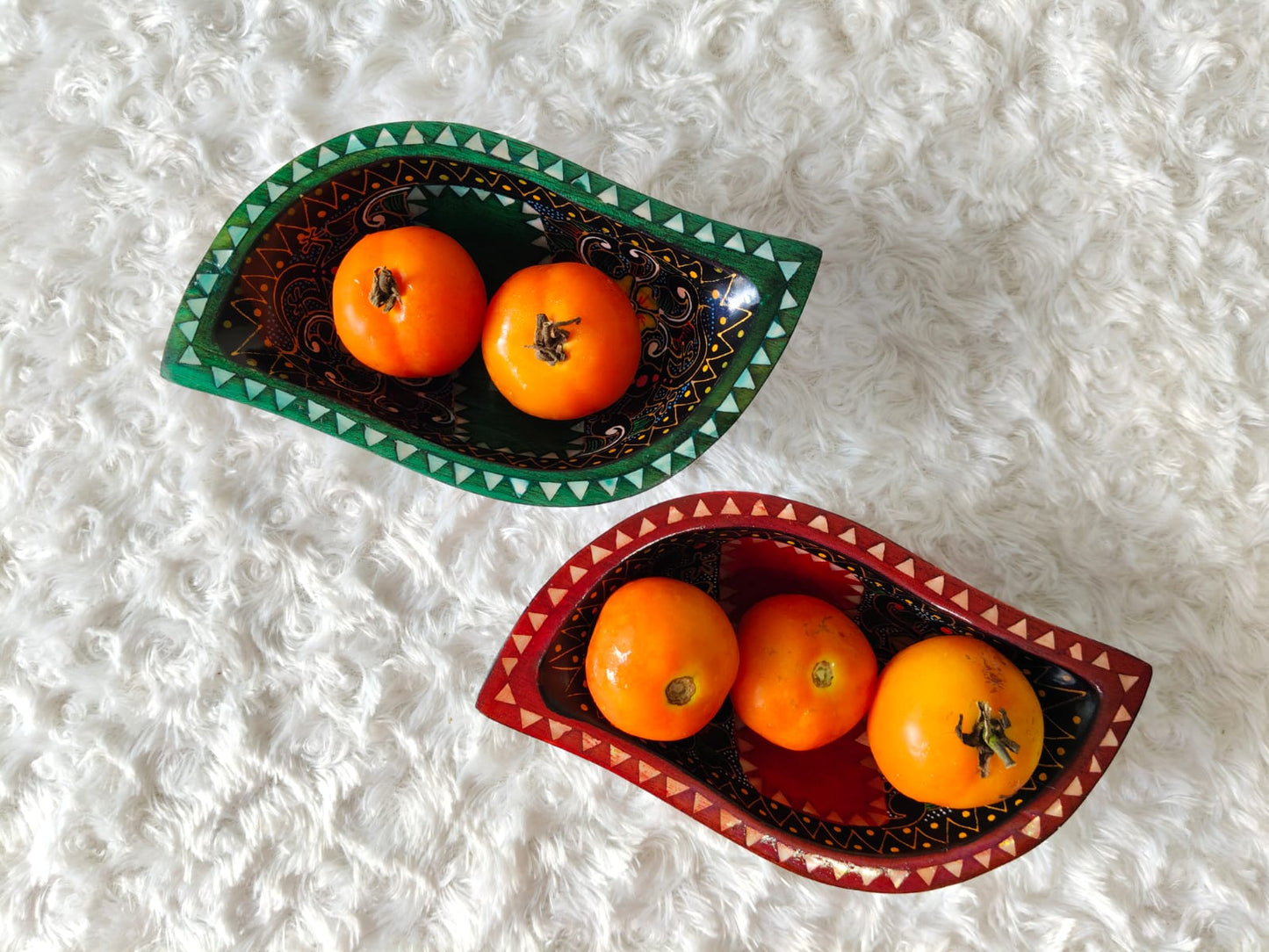 Bali Tropical Home Lombok Jungle Nest Bowls (set of 2) - Handcrafted Wild Beauty