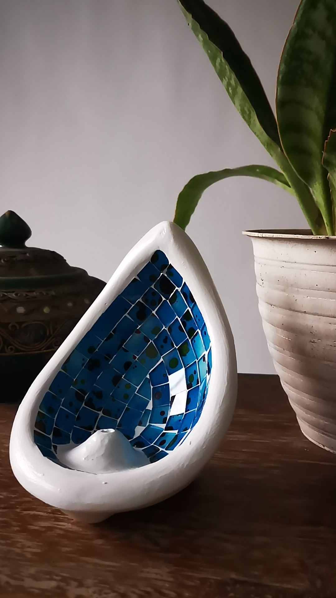 Mosaic Island Incense Holder - Handcrafted in Bali