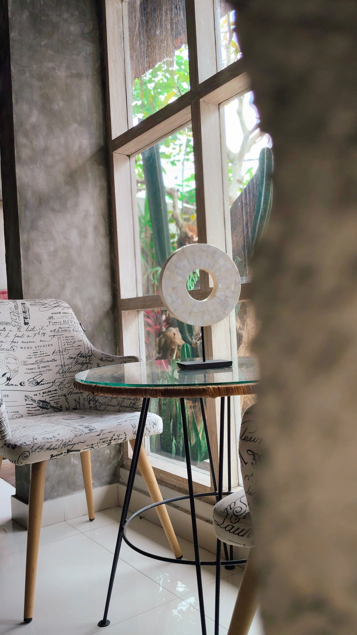 Mother of Pearl Halo - Naturally Elegant Tropical Home Decor an Exquisite Decor Piece from Exotic Bali