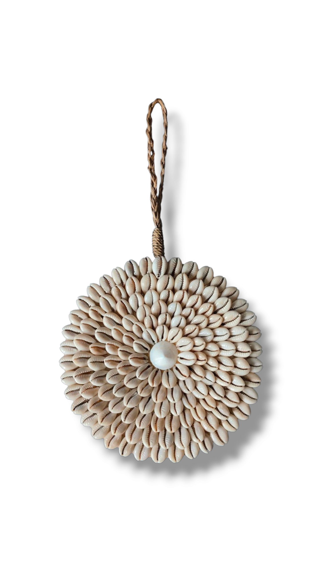 Shell Bloom Wall Art - Nature’s Pattern, Handcrafted for Tropical Elegance Handmade Shell Art from Exotic Bali, Wall Decor