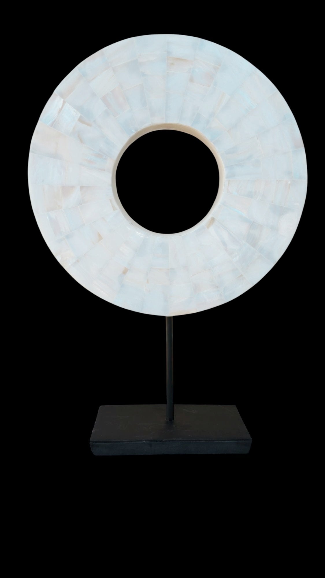 Mother of Pearl Halo - Naturally Elegant Tropical Home Decor an Exquisite Decor Piece from Exotic Bali