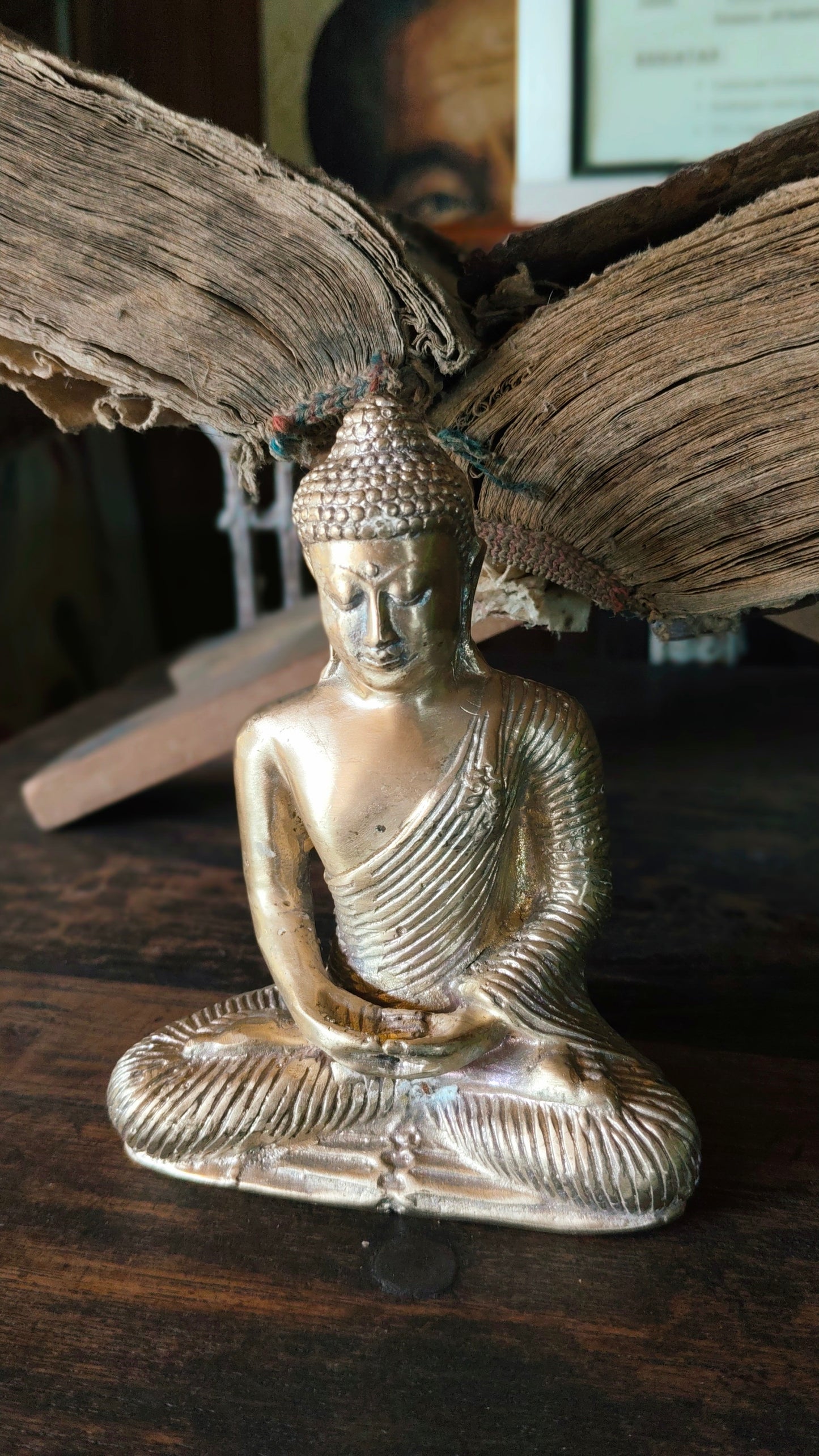 Bali Tranquility Buddha - Bronze Figurine for Calm & Clarity Perfect for Soothing and Calming Home Decor or Office Décor