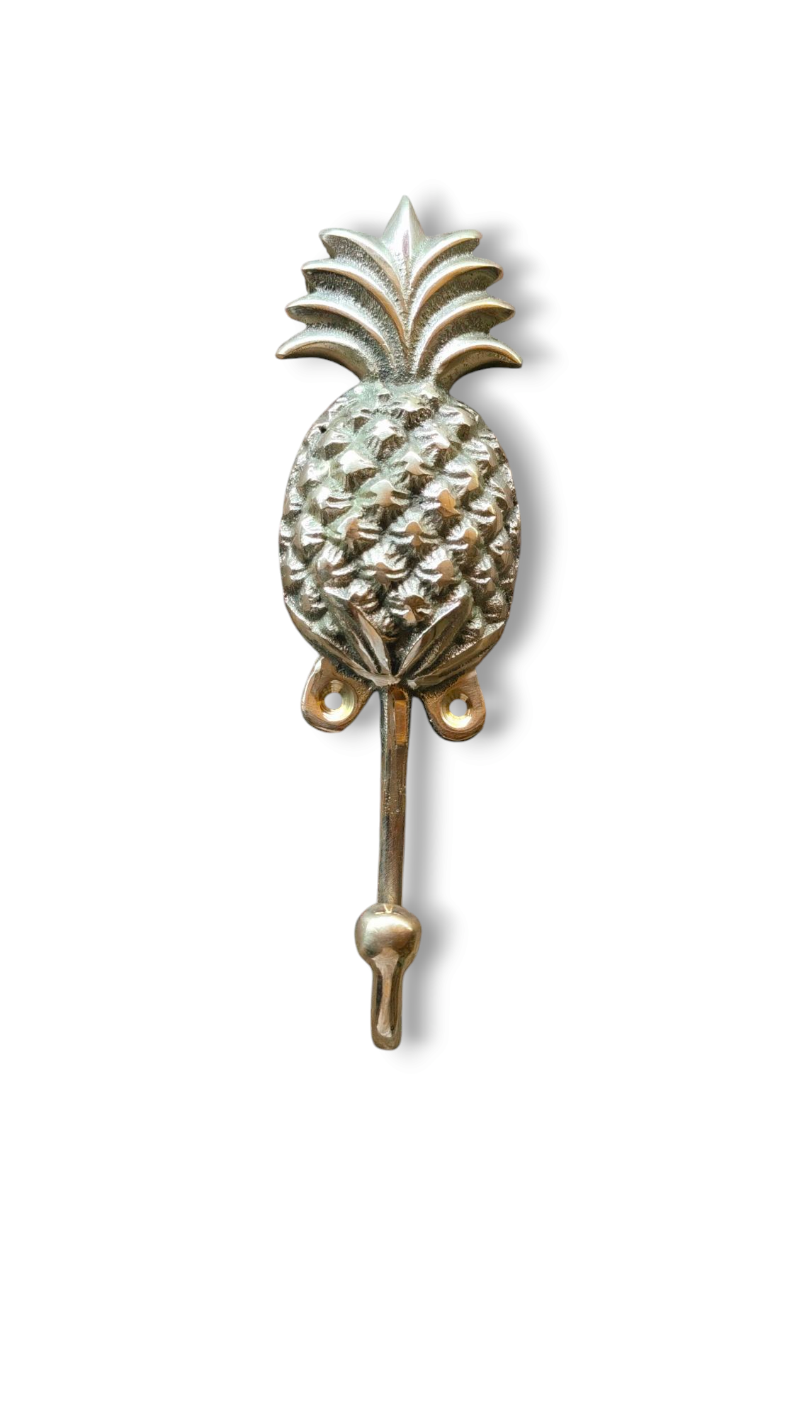 Pineapple Grove Bronze Walls Hooks (Set of 2) - Decorative, Functional, and Perfect for Tropical Homes Handmade in Exotic Bali, Home Decor