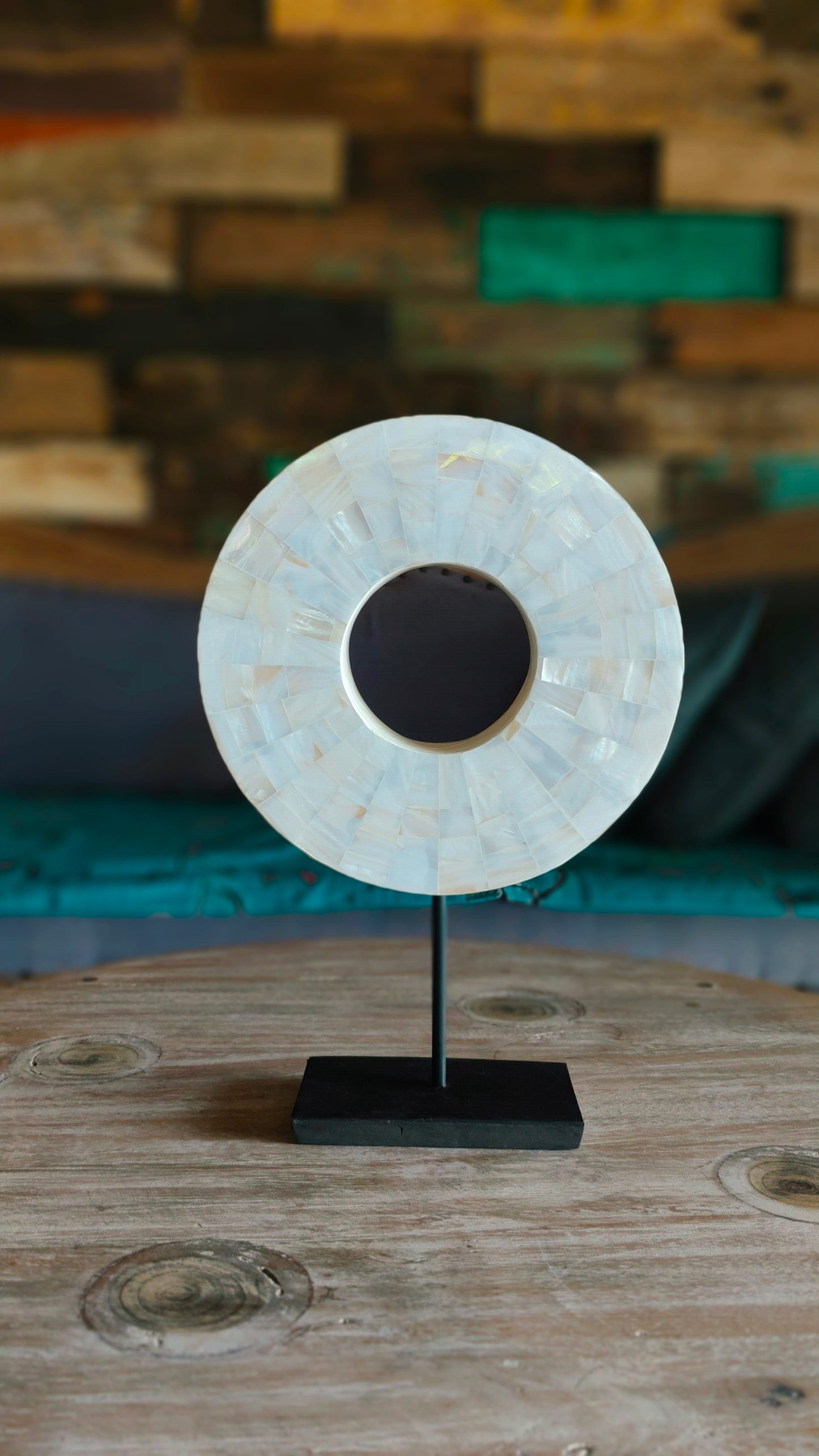 Mother of Pearl Halo - Naturally Elegant Tropical Home Decor an Exquisite Decor Piece from Exotic Bali