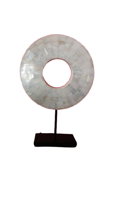Mother of Pearl Halo - Naturally Elegant Tropical Home Decor an Exquisite Decor Piece from Exotic Bali