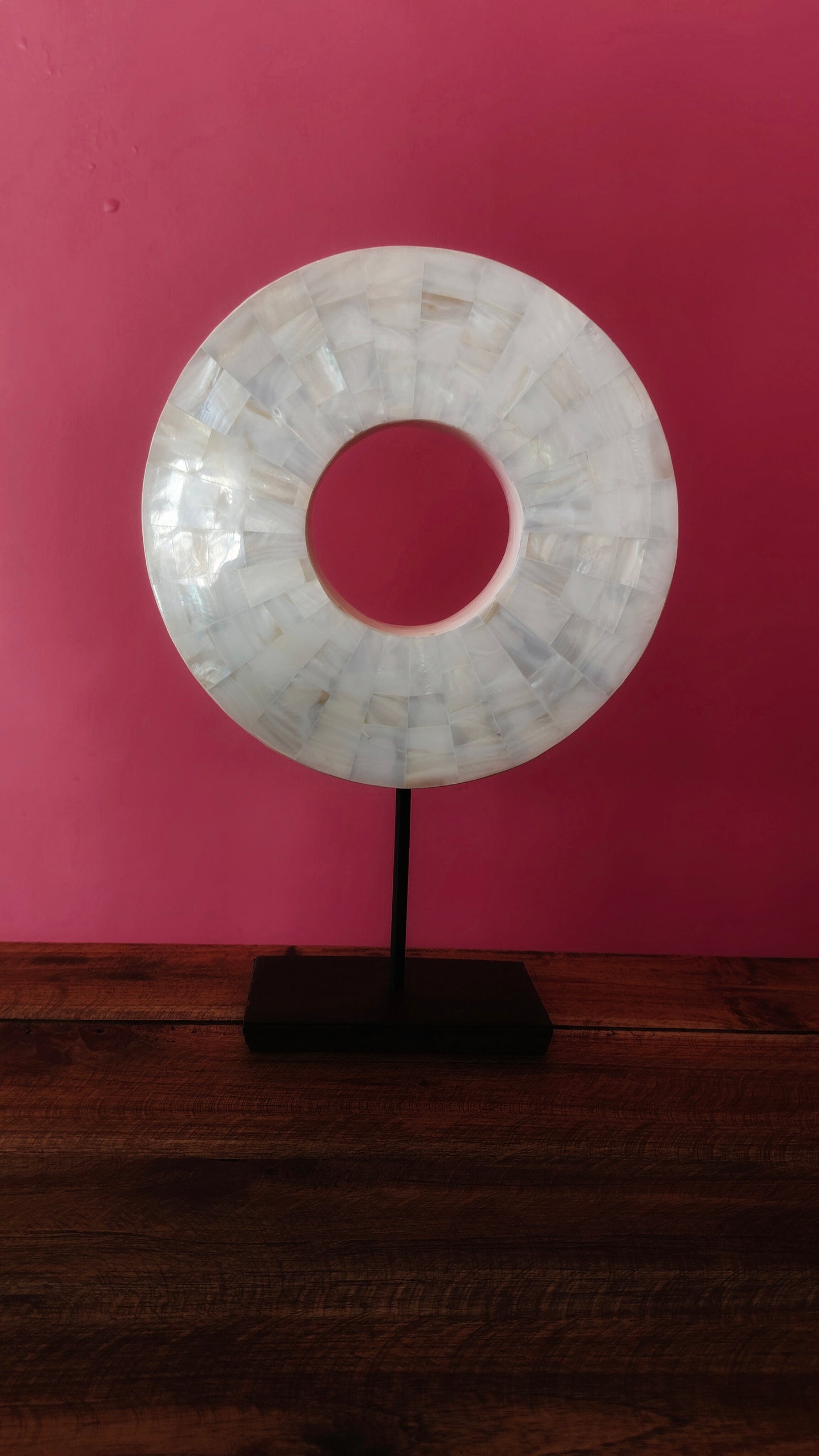 Mother of Pearl Halo - Naturally Elegant Tropical Home Decor an Exquisite Decor Piece from Exotic Bali