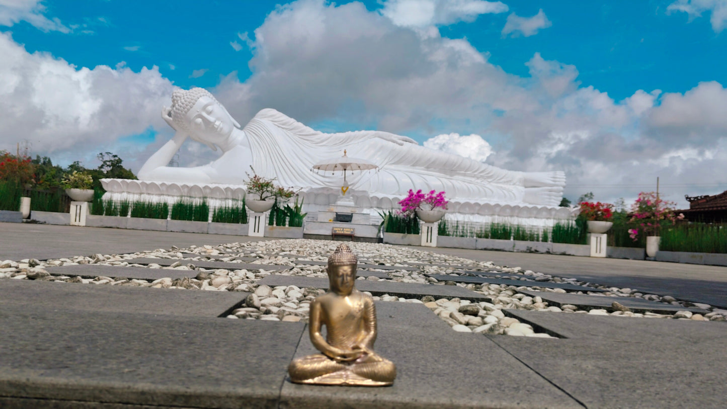 Bali Tranquility Buddha - Bronze Figurine for Calm & Clarity Perfect for Soothing and Calming Home Decor or Office Décor