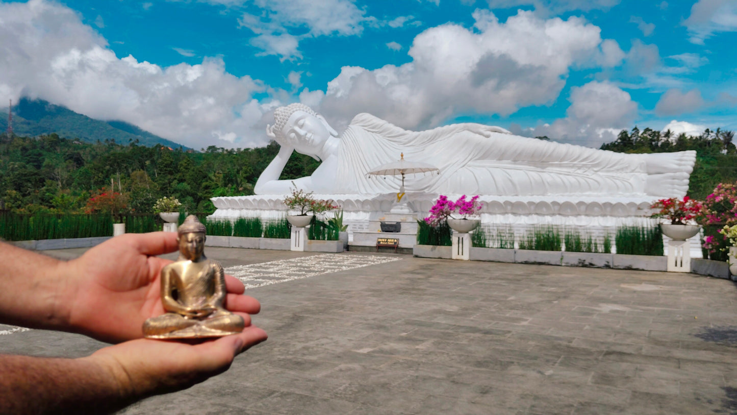 Bali Tranquility Buddha - Bronze Figurine for Calm & Clarity Perfect for Soothing and Calming Home Decor or Office Décor