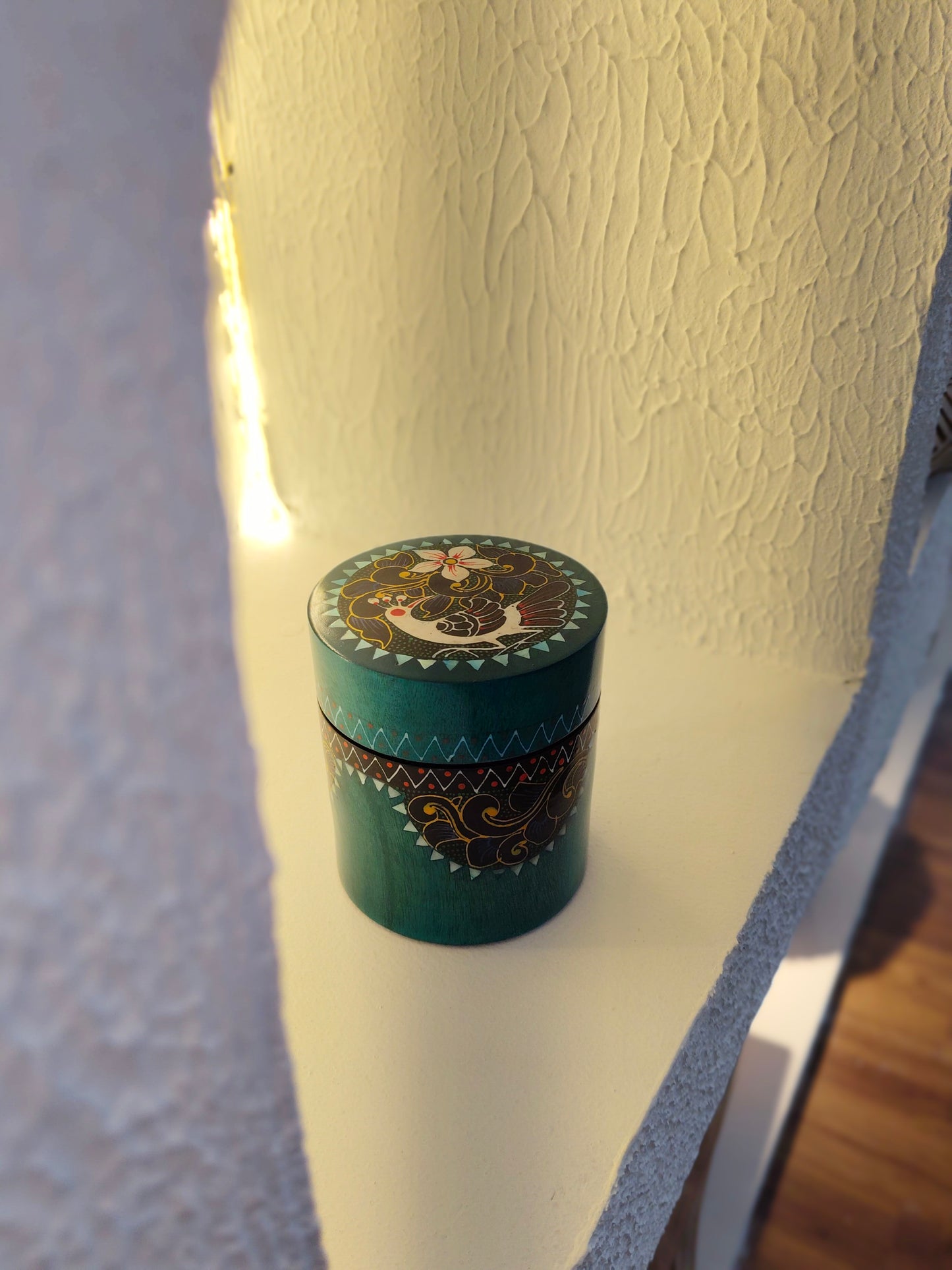 Bali Tropical Home Lush Wildwood Pillar Box - Handcrafted, Hand-painted, and Heartfelt