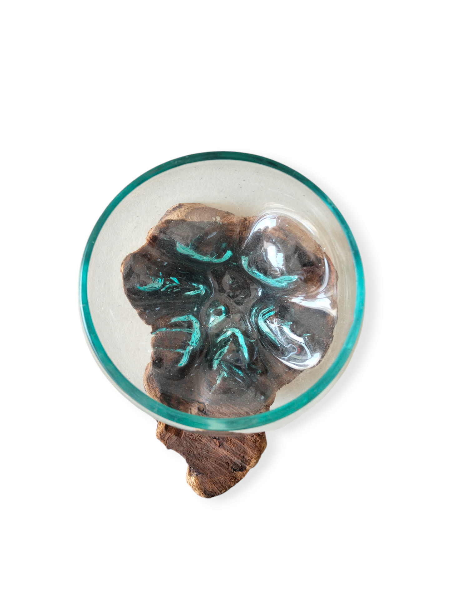 Flowing Glass Vase Handmade in Exotic Bali, Unique Housewarming Gift, Wedding Gift, Natural Boho Decor, Work of Art and Functional Vase, Art Meets Nature in Every Curve