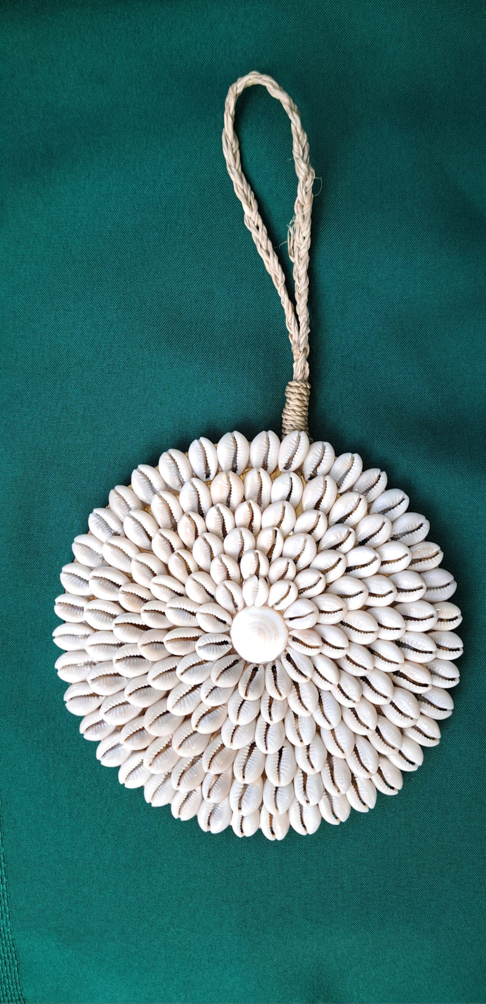 Shell Bloom Wall Art - Nature’s Pattern, Handcrafted for Tropical Elegance Handmade Shell Art from Exotic Bali, Wall Decor