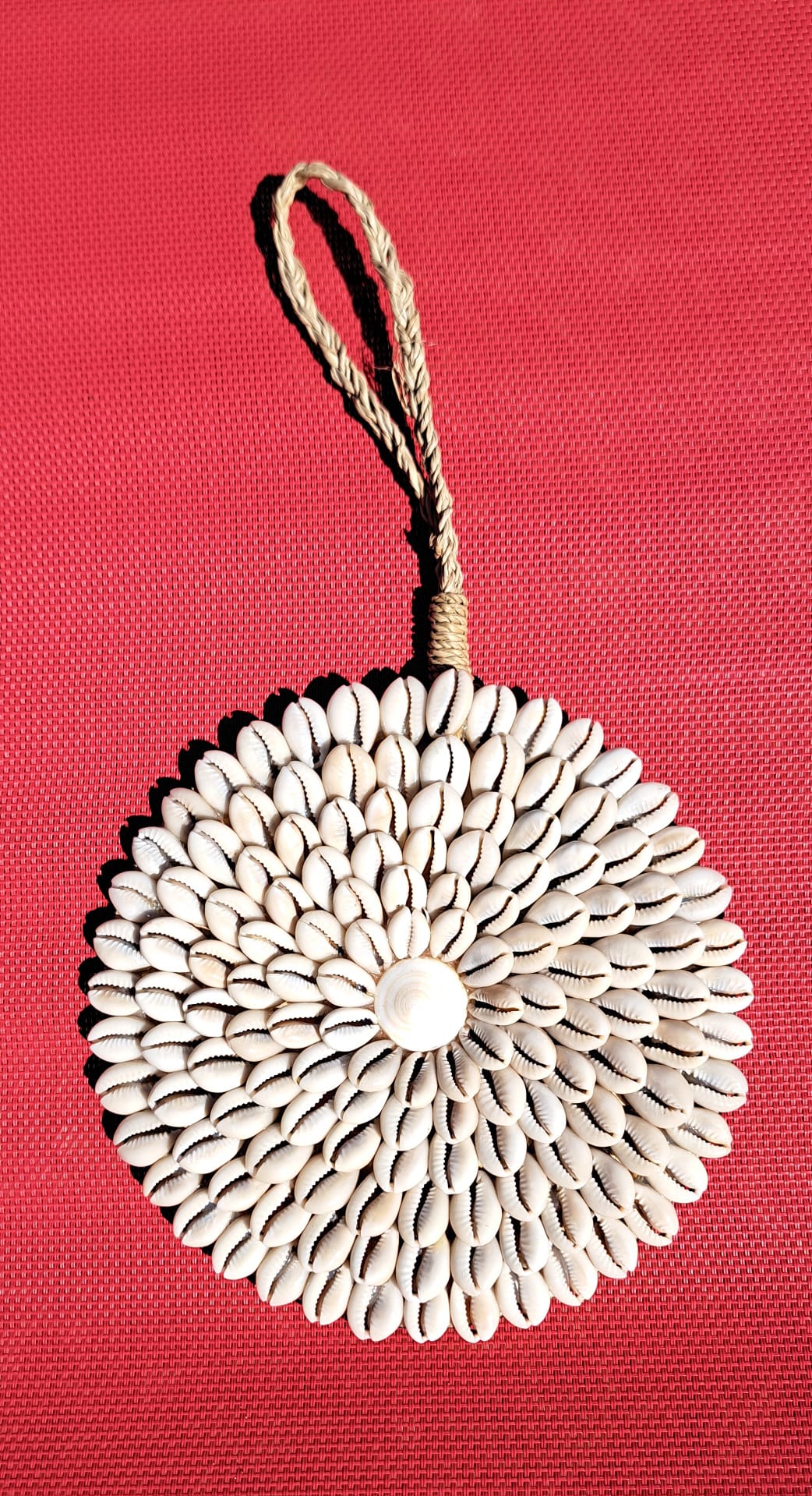 Shell Bloom Wall Art - Nature’s Pattern, Handcrafted for Tropical Elegance Handmade Shell Art from Exotic Bali, Wall Decor