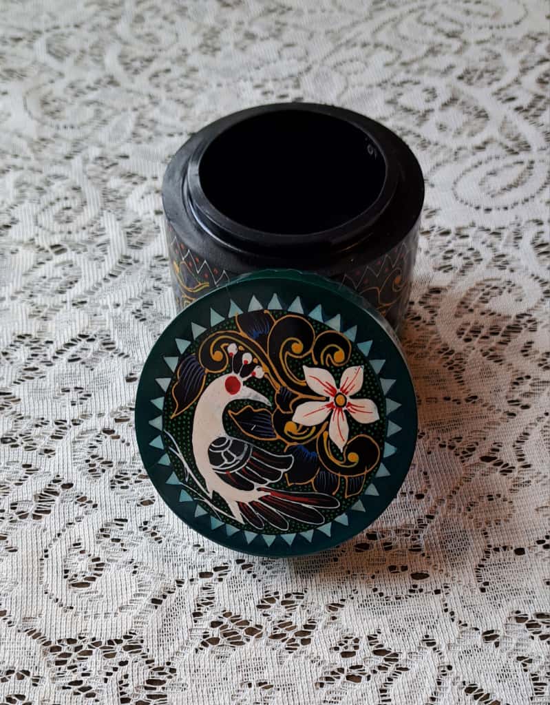 Bali Tropical Home Lush Wildwood Pillar Box - Handcrafted, Hand-painted, and Heartfelt