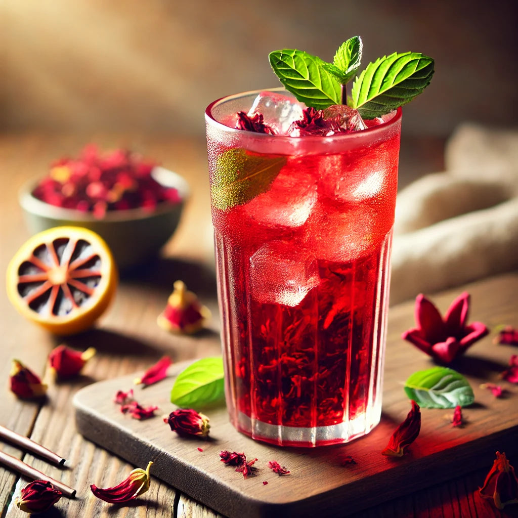 Exquisite Bali Rosella Powder Tea from Exotic Bali, 3.5oz, Herbal & Natural, Beautiful Red Color Drink for Special Events or Relaxing at Home
