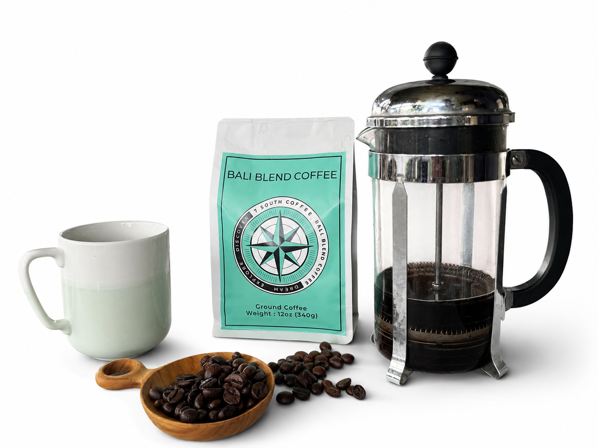 Artisan Roasted Bali Blend Coffee, Ground, Smooth Delicate Taste (12oz)