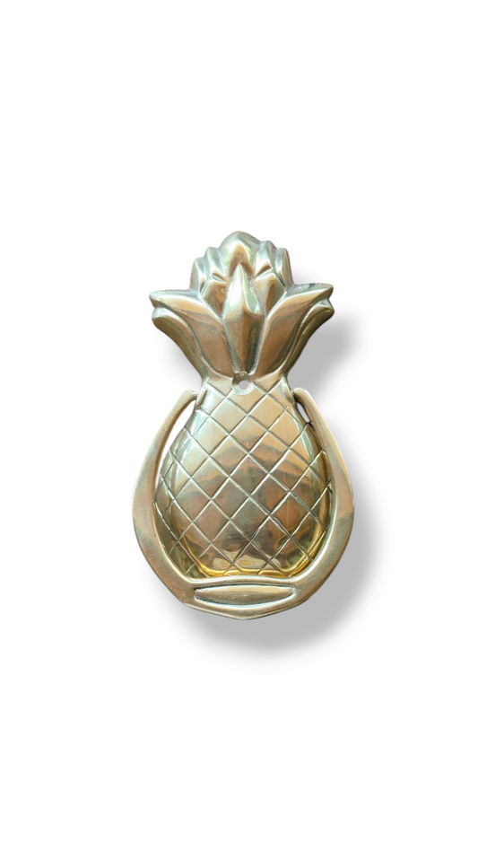 Tropical Welcome – Bronze Pineapple Door Knocker from Bali, A Touch of Tropical Elegance for Your Home Decor