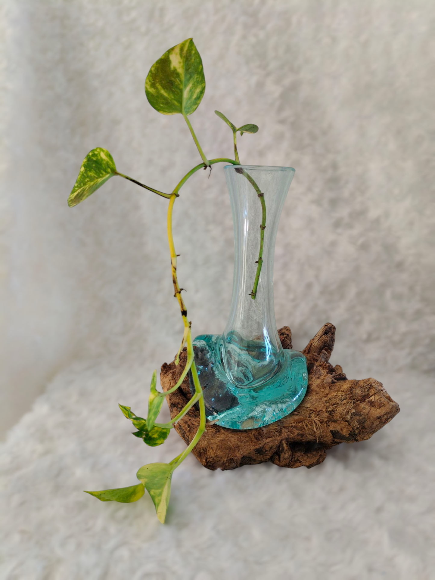Rose Drift Vase - a Sculptural Accent from Bali Elegant Decoration from Exotic Bali, Tropical Home Decor