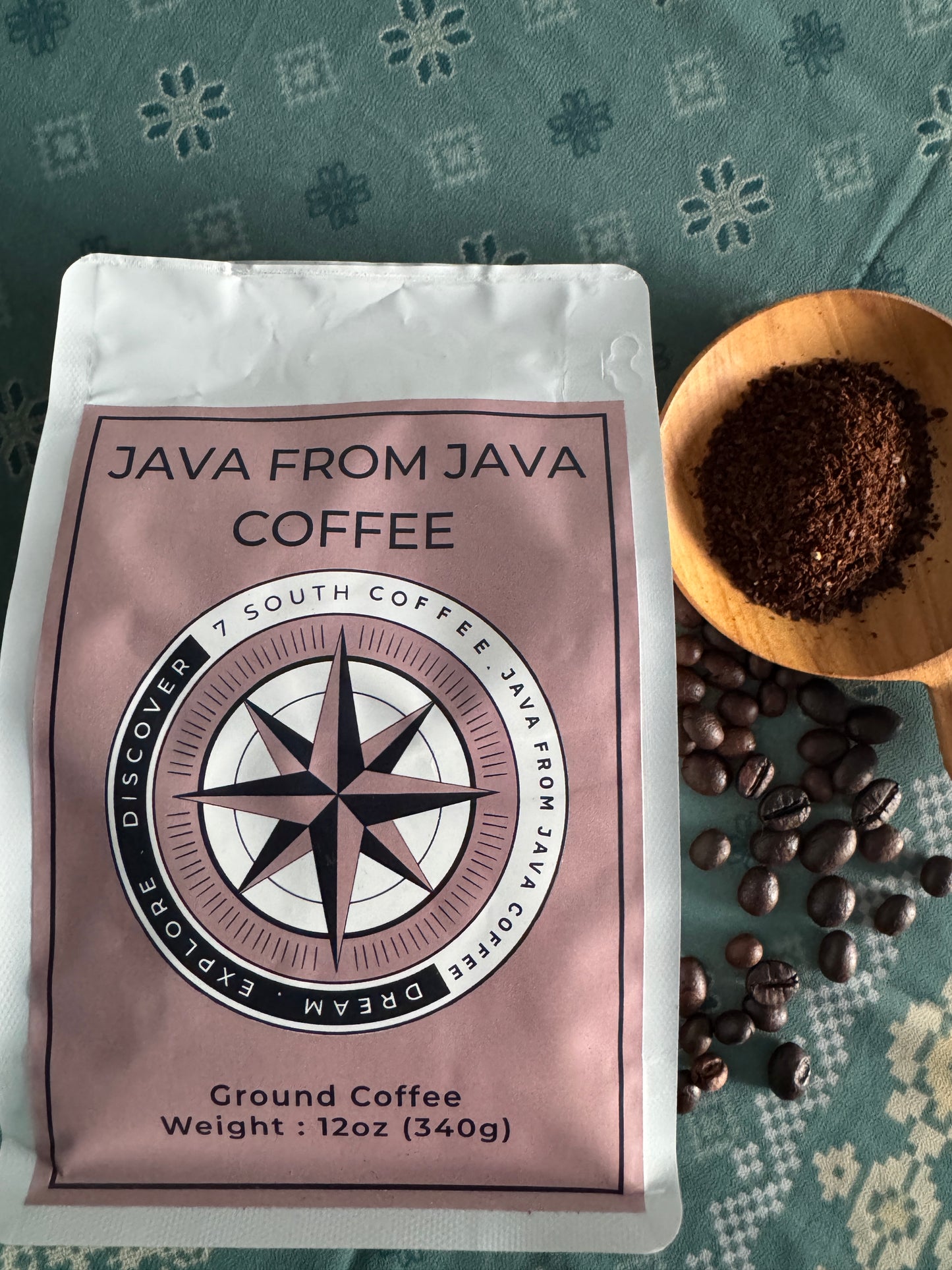 Java Volcano Coffee Ground, Rich and Bold Flavor, Ground Coffee for Brewing