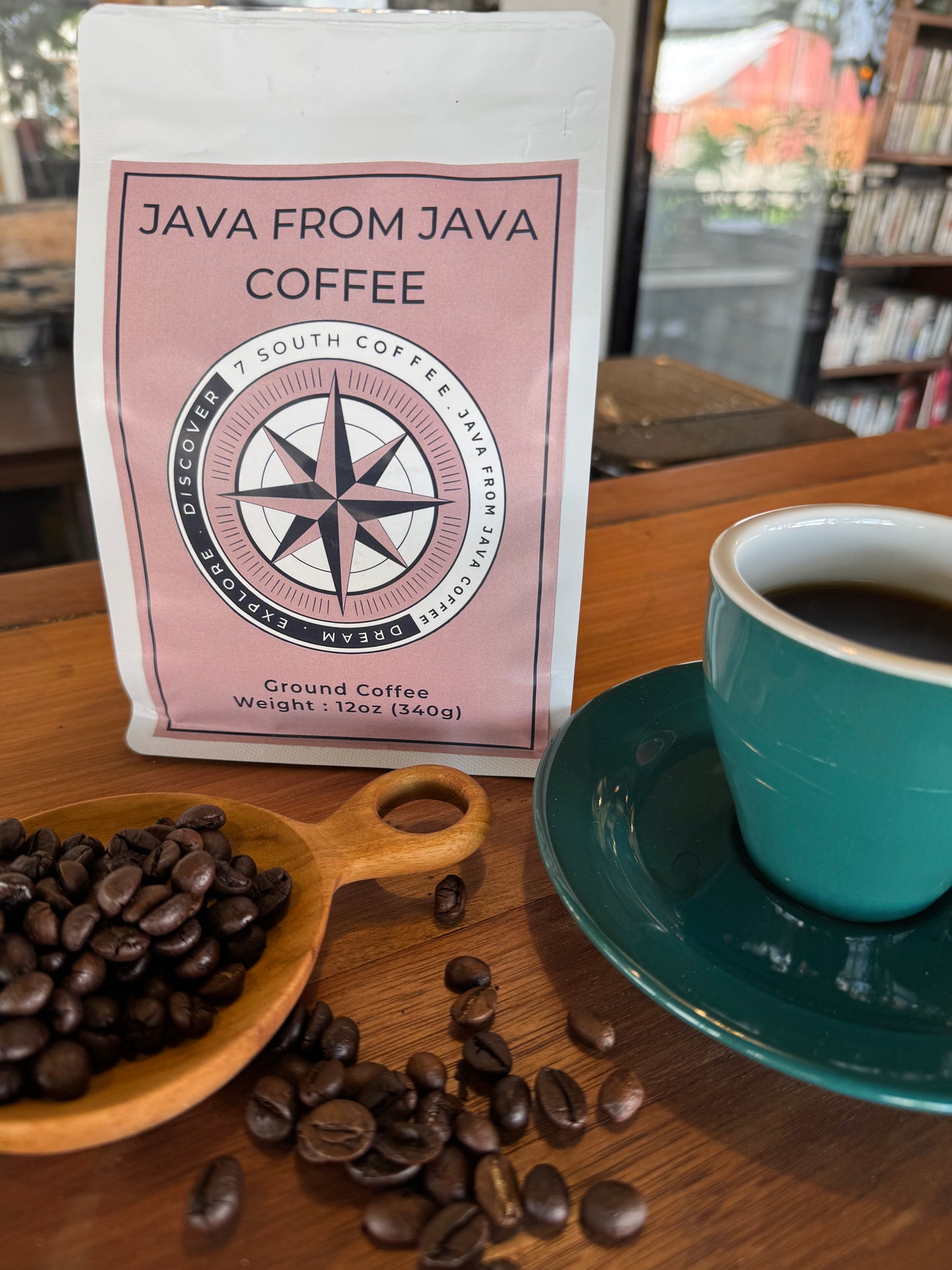 Java Volcano Coffee Ground, Rich and Bold Flavor, Ground Coffee for Brewing