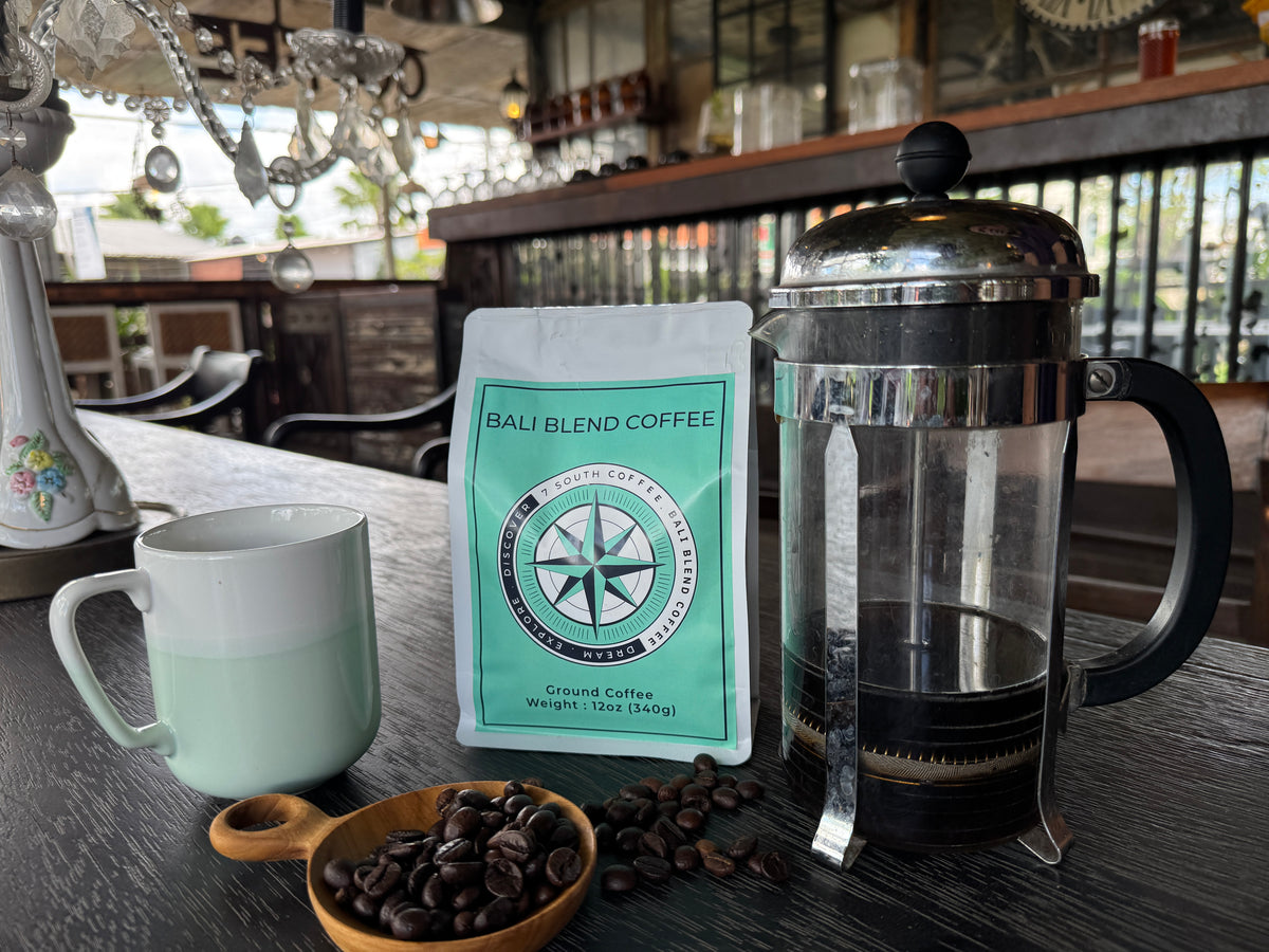 Artisan Roasted Bali Blend Coffee, Ground, Smooth Delicate Taste (12oz)