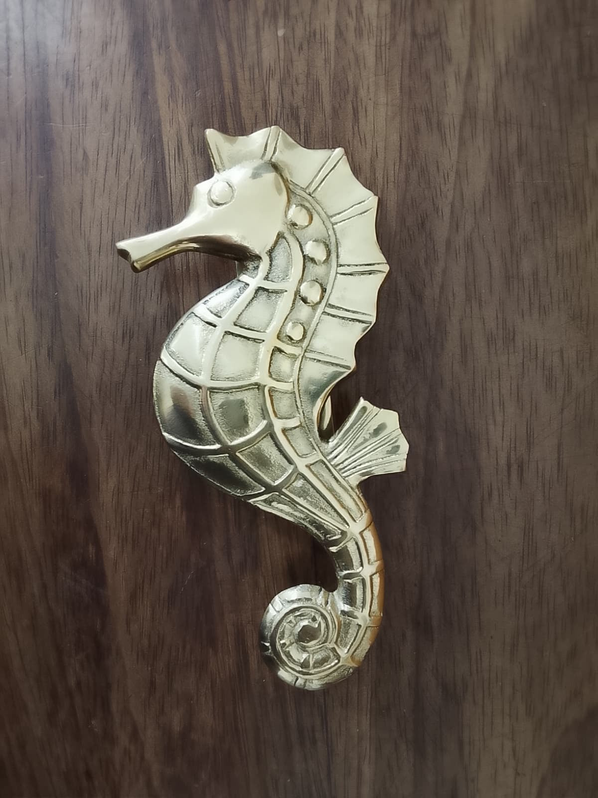 Bronze Seahorse Door Knocker from Bali