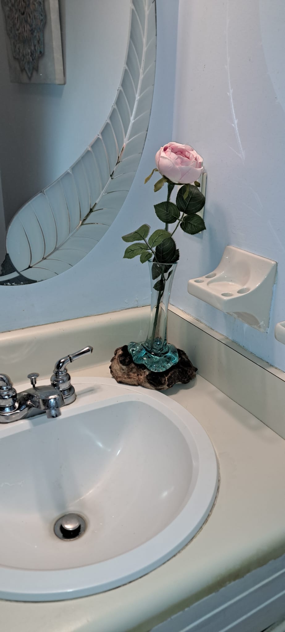 Rose Drift Vase - a Sculptural Accent from Bali Elegant Decoration from Exotic Bali, Tropical Home Decor