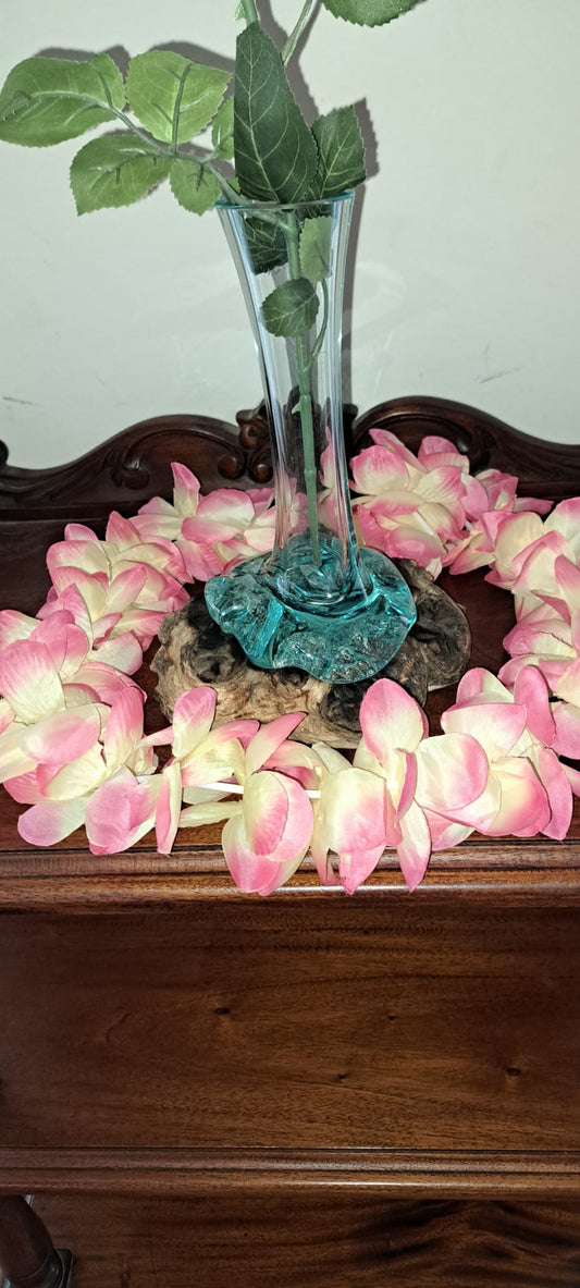 Rose Drift Vase - a Sculptural Accent from Bali Elegant Decoration from Exotic Bali, Tropical Home Decor