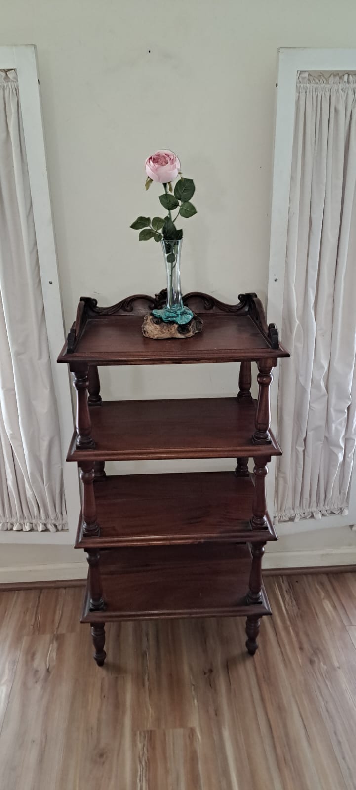 Rose Drift Vase - a Sculptural Accent from Bali Elegant Decoration from Exotic Bali, Tropical Home Decor