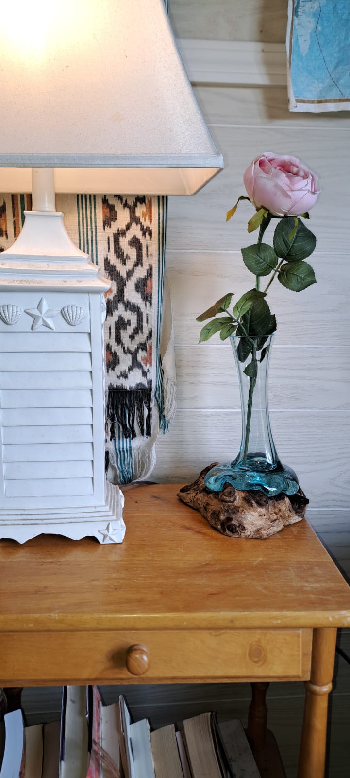 Rose Drift Vase - a Sculptural Accent from Bali Elegant Decoration from Exotic Bali, Tropical Home Decor