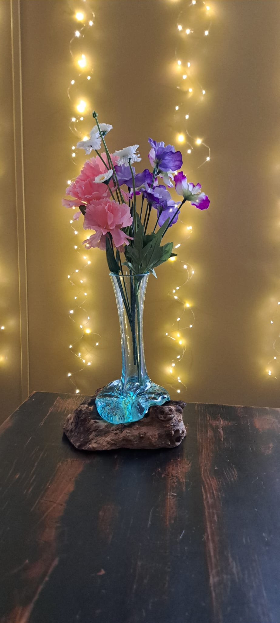 Rose Drift Vase - a Sculptural Accent from Bali Elegant Decoration from Exotic Bali, Tropical Home Decor