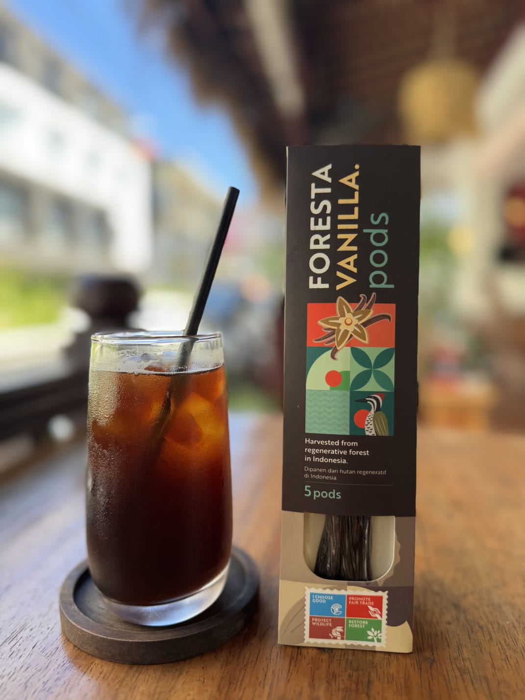 Foresta Bali Vanilla Beans, Grade A, 5-Pack, Premium Gourmet Pods, Rich and Aromatic, for Baking, Making Extract and Cooking