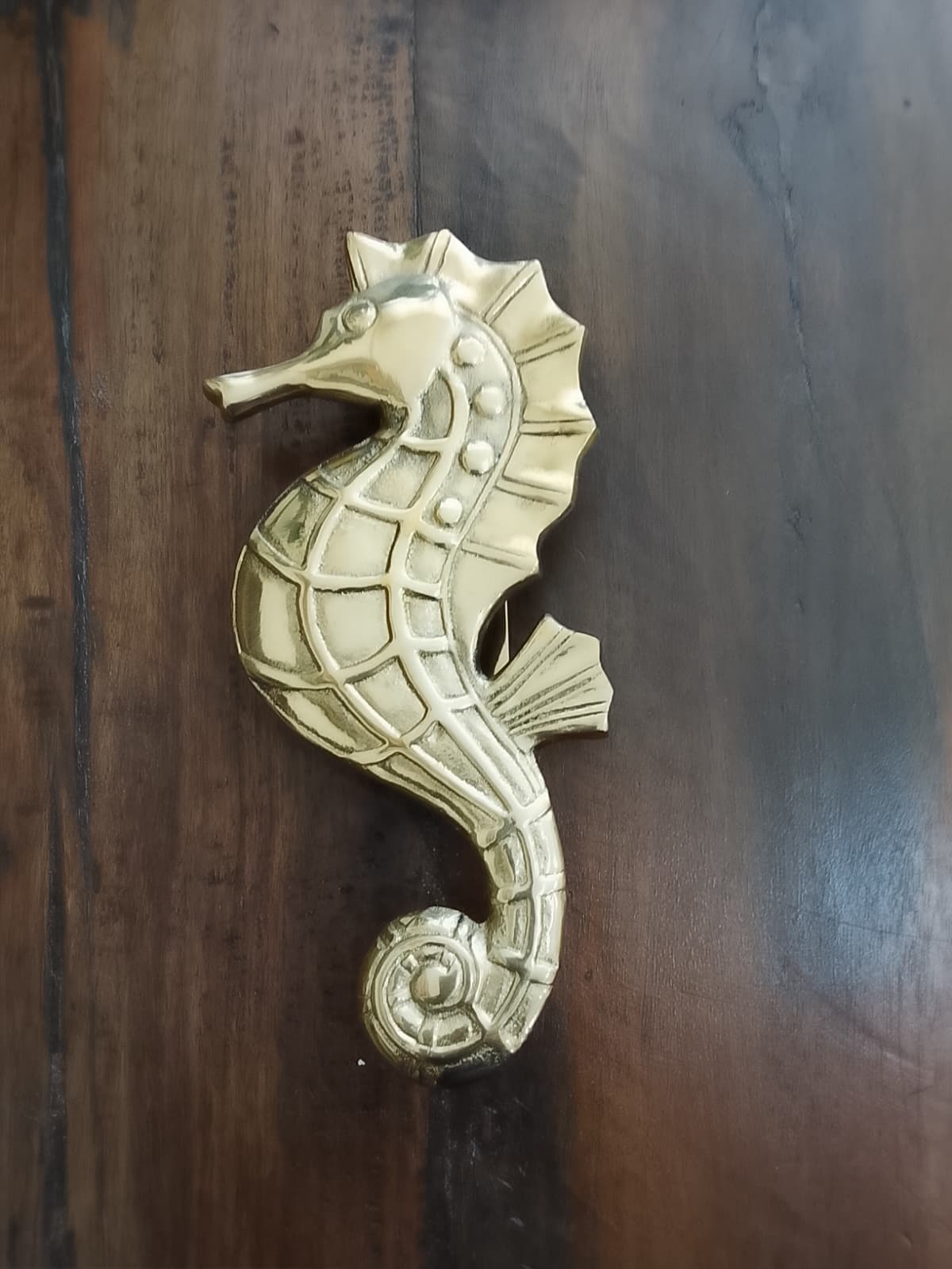 Bronze Seahorse Door Knocker from Bali