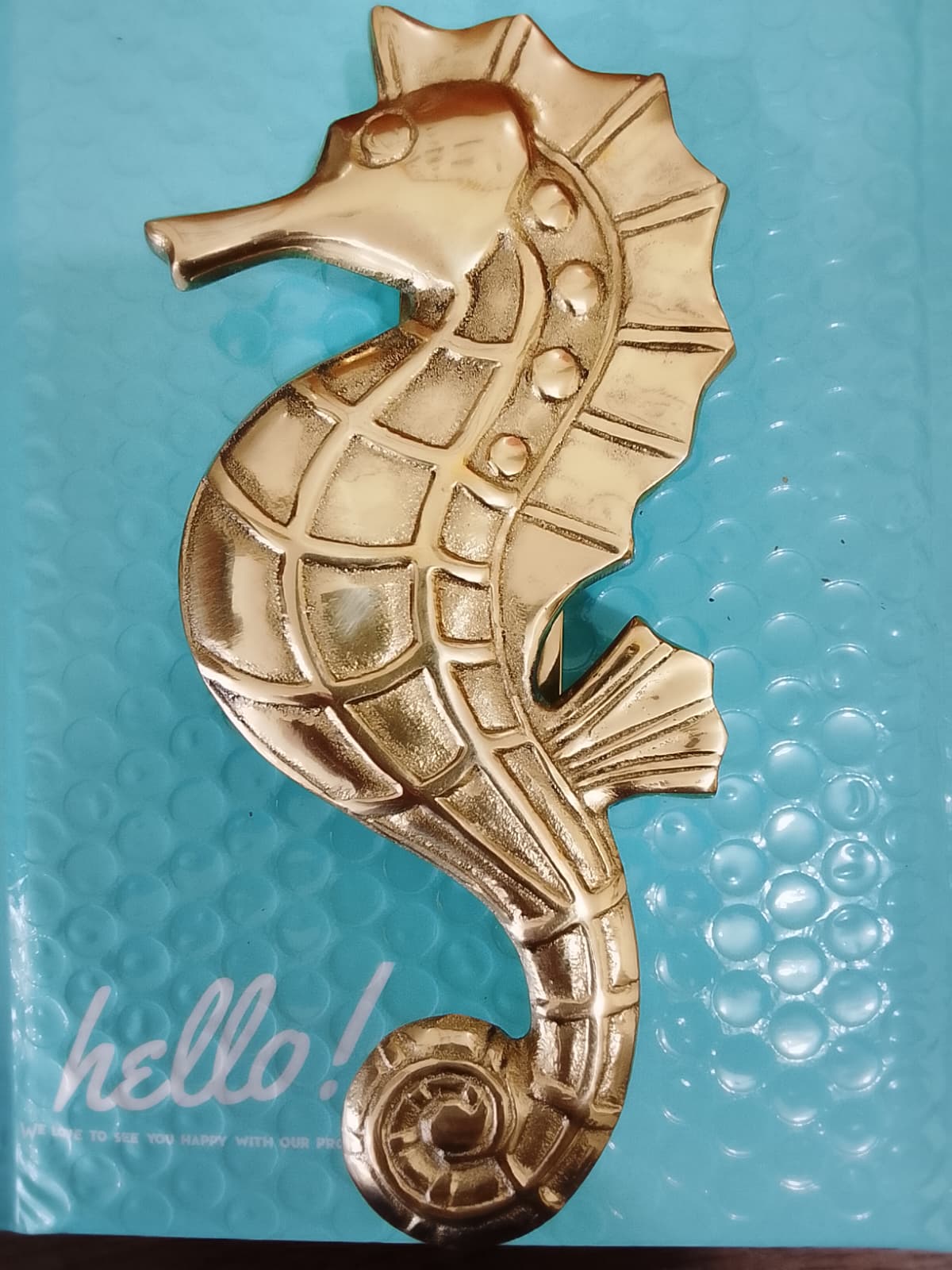 Bronze Seahorse Door Knocker from Bali
