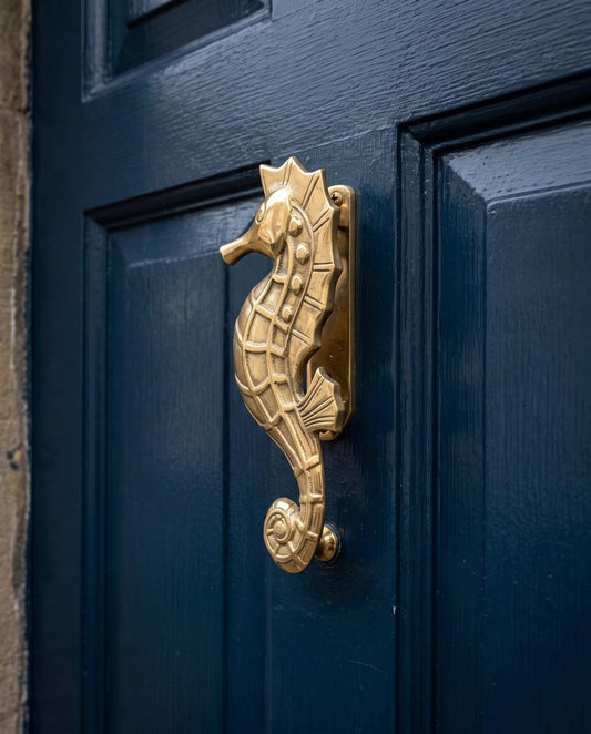 Bronze Seahorse Door Knocker from Bali