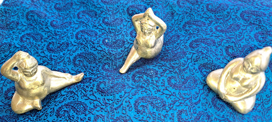Voluptuous Ladies Yoga Figurines - Set of 3 A Charming Addition to Your Space and an Enchanting Gift, Home Decor