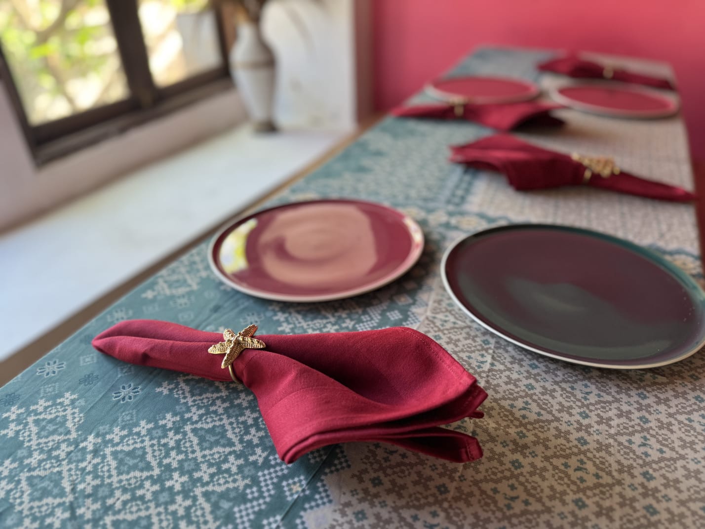 Starfish Napkin Rings from Bali, Coastal Beach Theme, Table Decor (Set of 4) (Start Fish Set 4)