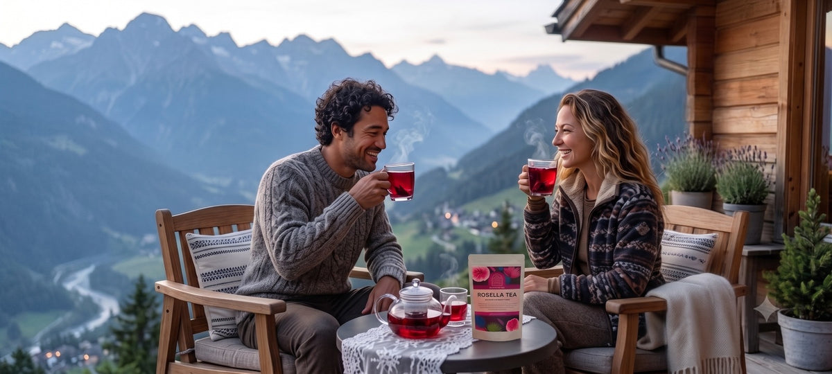 Exquisite Bali Rosella Powder Tea, 3.5oz, Herbal & Natural, Beautiful Red Color Drink for Special Events or Relaxing at Home