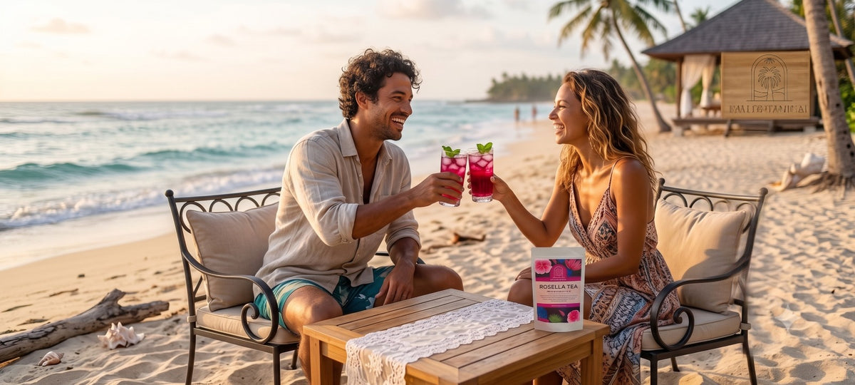 Exquisite Bali Rosella Powder Tea, 3.5oz, Herbal & Natural, Beautiful Red Color Drink for Special Events or Relaxing at Home