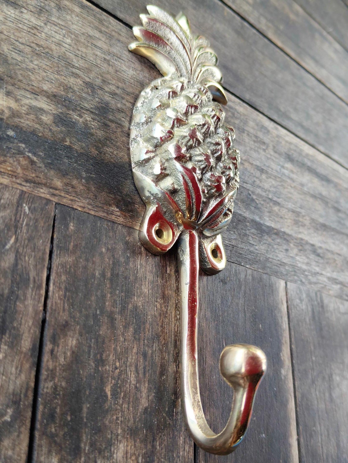 Handmade Bronze Pineapple Wall Hooks (Set of 2) – Tropical Home Decor