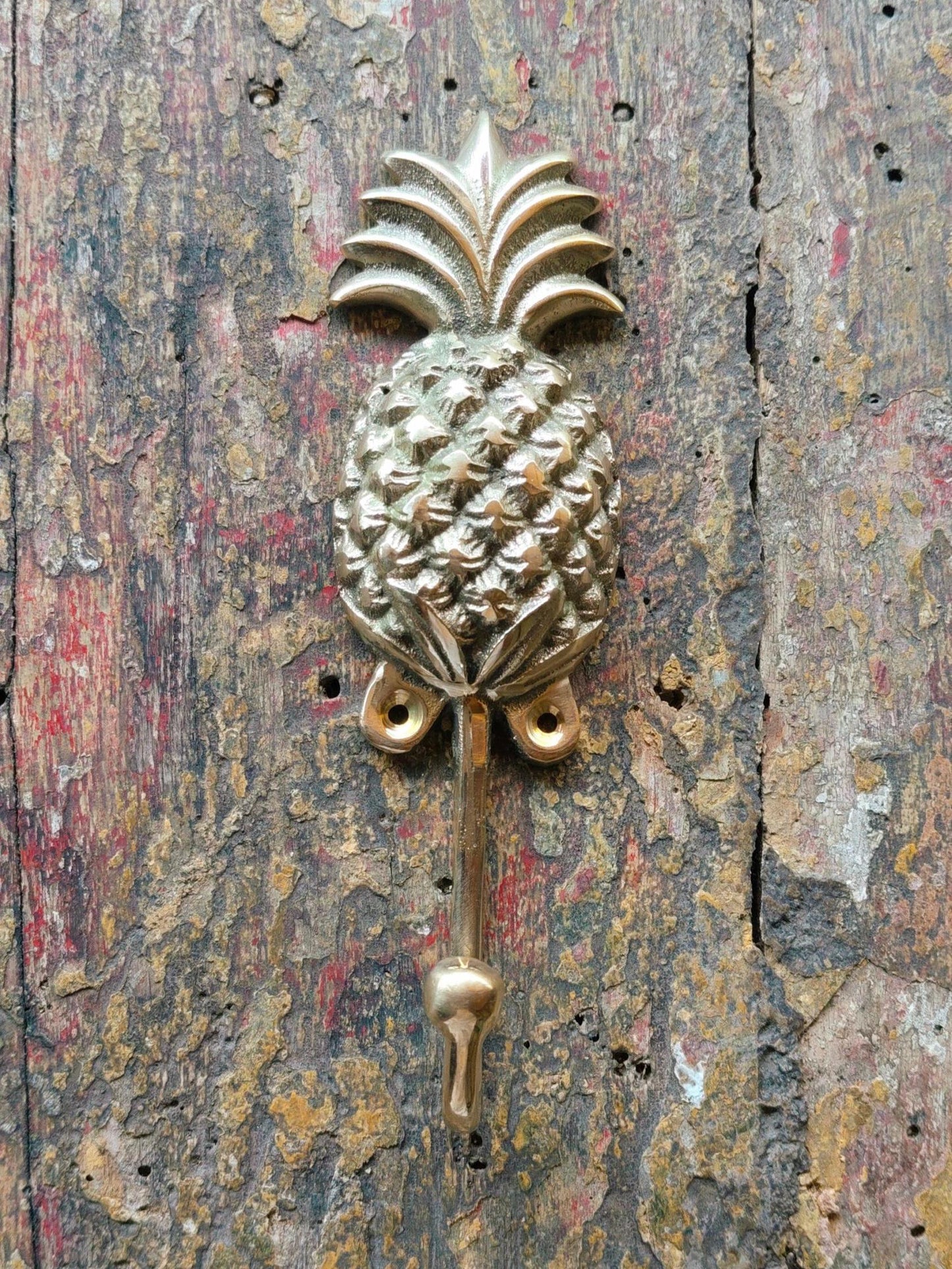Handmade Bronze Pineapple Wall Hooks (Set of 2) – Tropical Home Decor