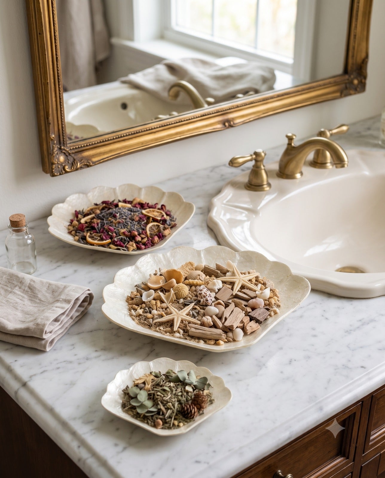 Sea Shell Plates Set 3 ( Large, Medium, Small) from Bali